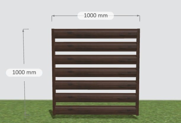 Przęsło poziome POLO 1m -1m ciemny Dąb.jpg